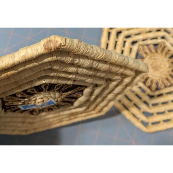 Handwoven Boho Trivets Set Of 3 - Picture 5 of 12